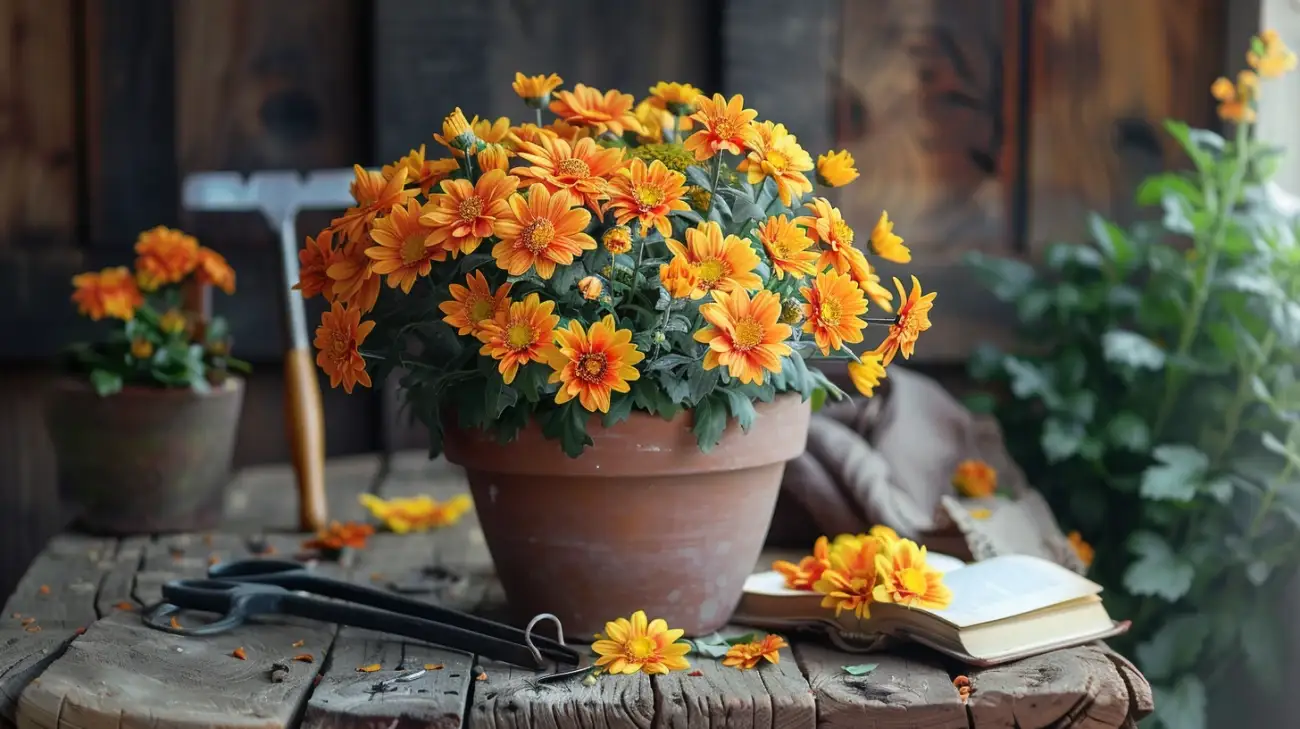 Chryzantemy ogrodowe: Uprawa i pielęgnacja w domu