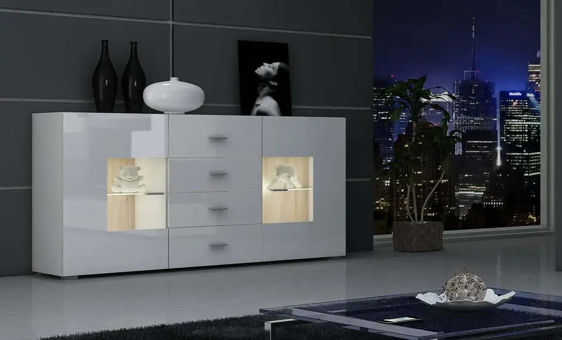 Eleganckie białe komody do salonu: 5 stylów dla Twojego wnętrza