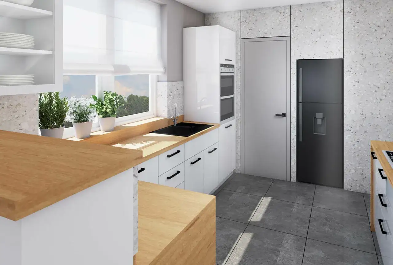 Kuchnia bez górnych szafek: 5 sprytnych miejsc na szklanki