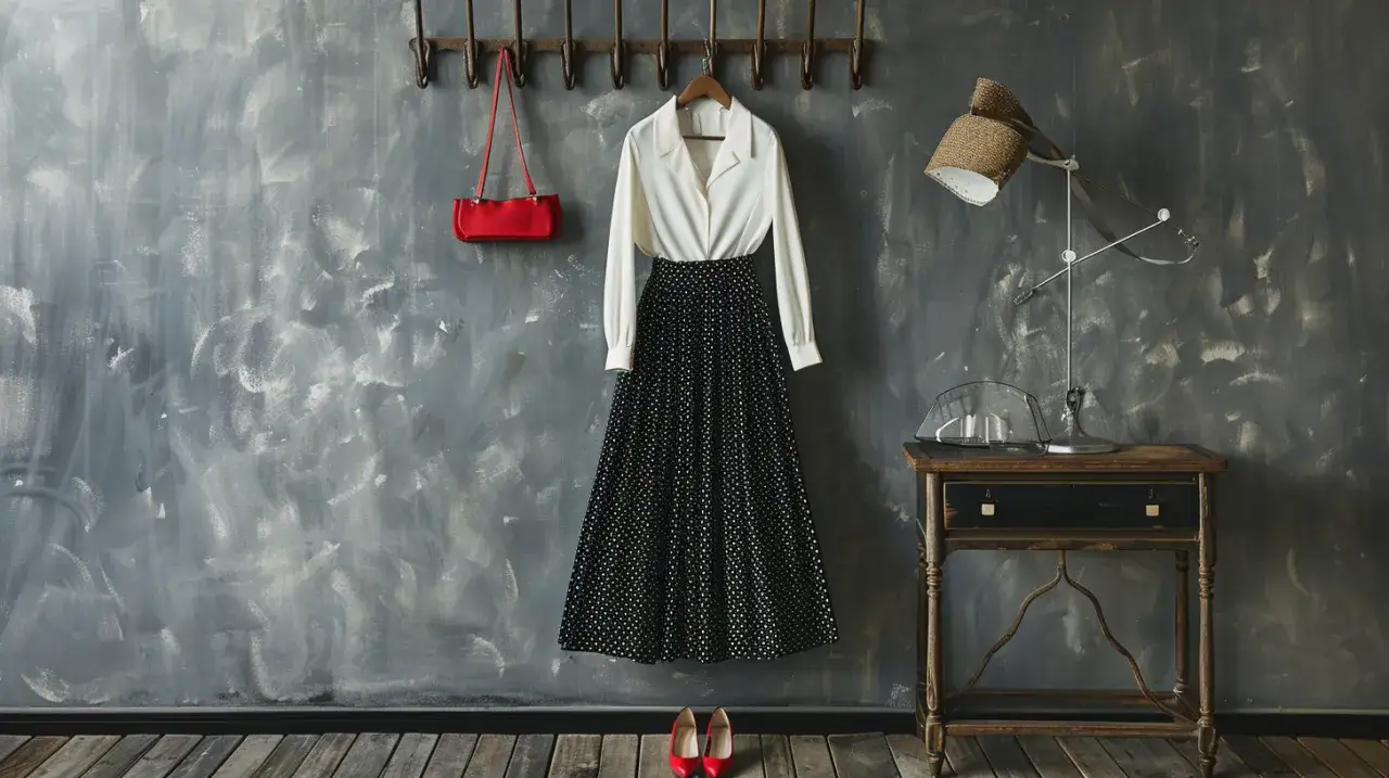 Długa spódnica w grochy: powrót do lat 50? Noś ją jak gwiazda!