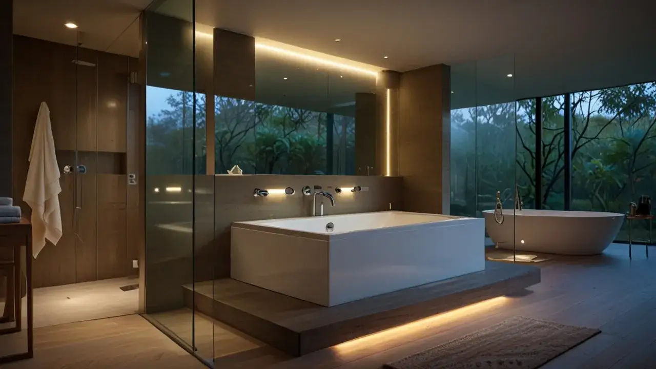 Przeszklona łazienka w sypialni: Jakie nowoczesne rozwiązania wybrać?