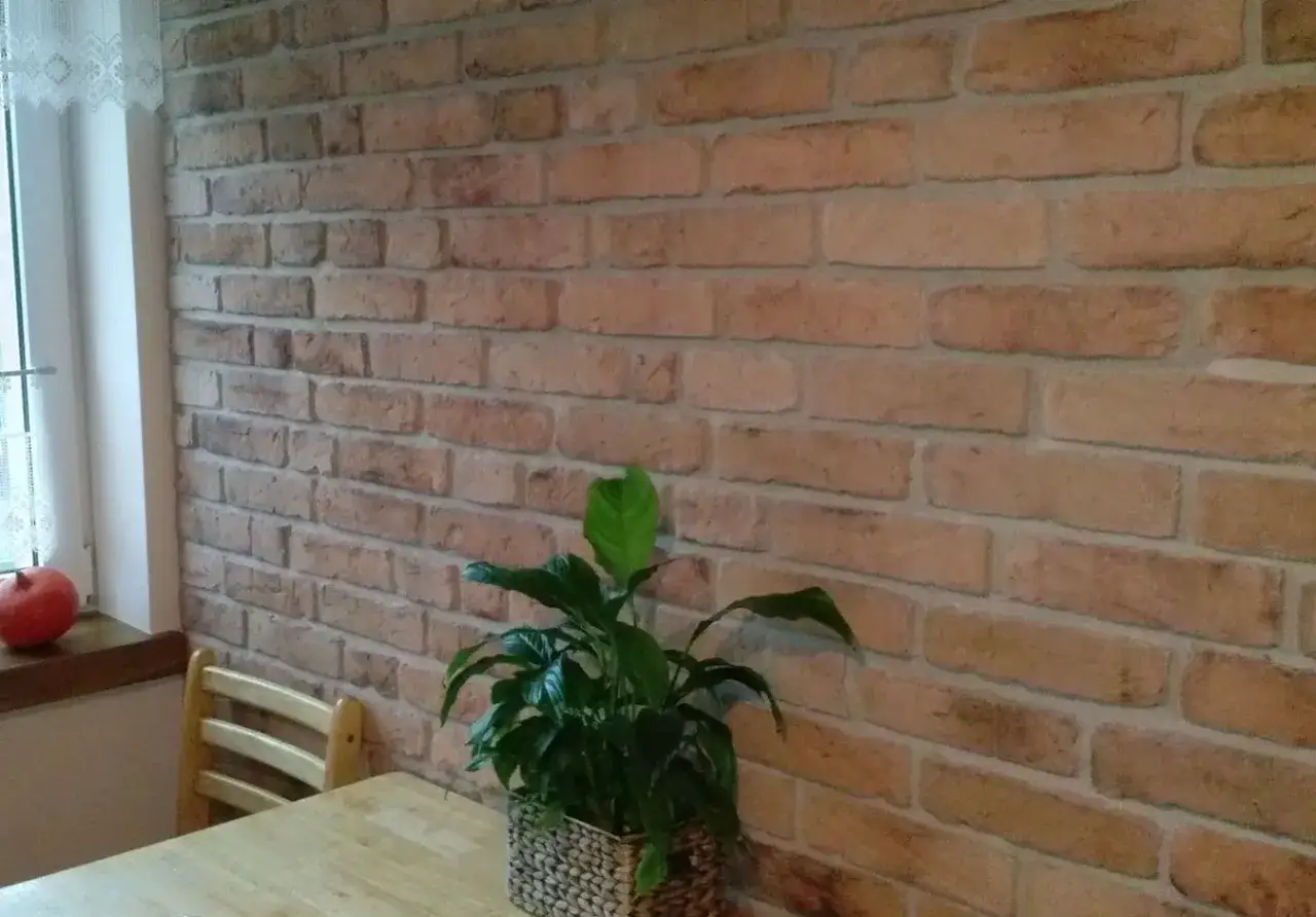 Jasna cegła na ścianie: Stylowy element dekoracyjny we wnętrzach