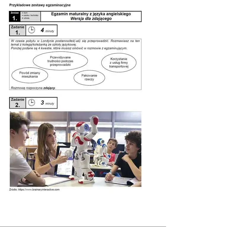 Arkusze ustnej matury z angielskiego - kompletny zbiór z przykładami