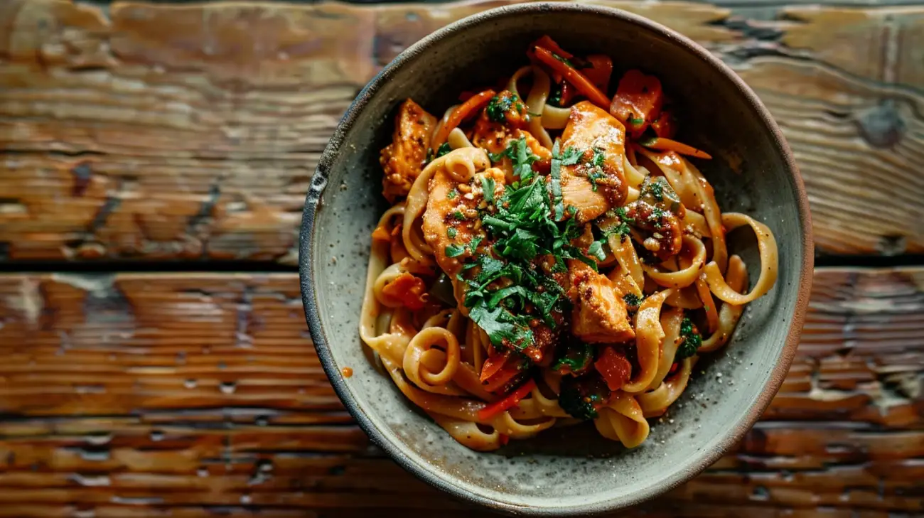 Makaron z zupek chińskich: Nietypowy przepis z kurczakiem 