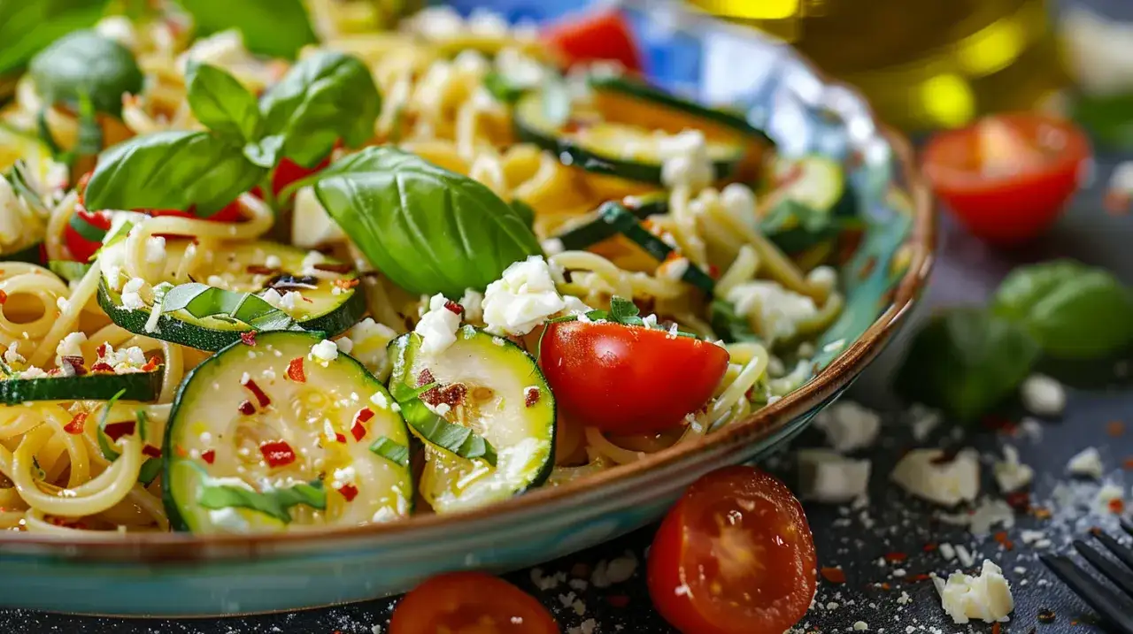 Jak zrobić makaron z cukinią i fetą? Oto przepis na pyszne danie wege