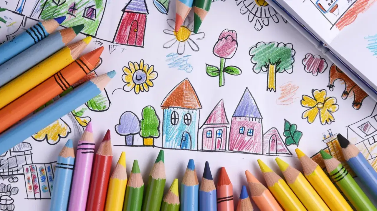 Kredki dla 3-latka: Bezpieczne przybory do pierwszych rysunków