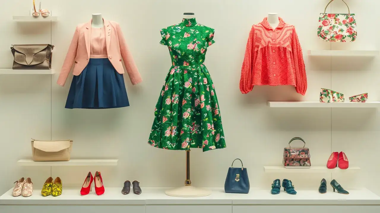 Zielona sukienka w różowe kwiaty: Modny wybór? Oto opinie stylistek