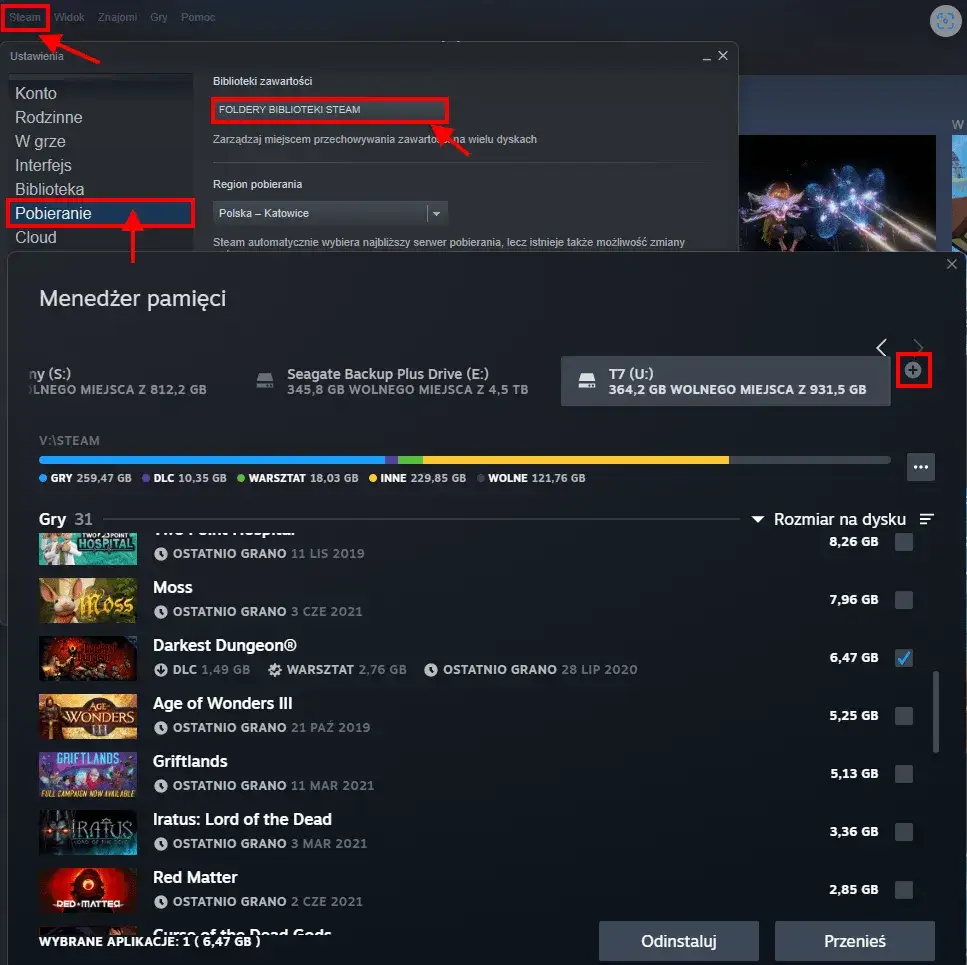 Jak bezpiecznie przenieść grę Steam na inny dysk bez utraty danych