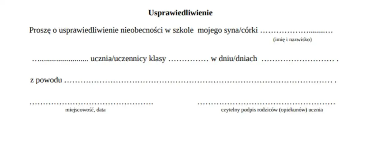 Jak napisać perfekcyjne usprawiedliwienie do szkoły? Uniknij typowych błędów!