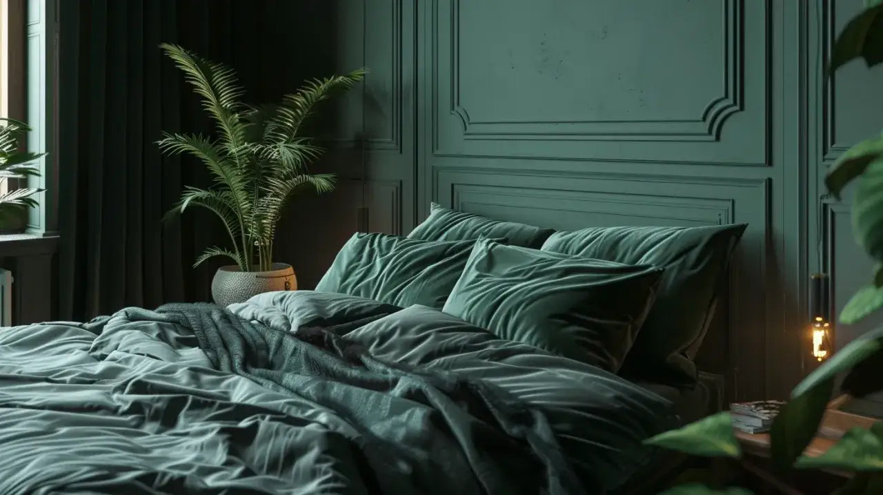 Pościel ciemna zieleń: Jak pościel ciemna zieleń odmieni Twoją sypialnię?