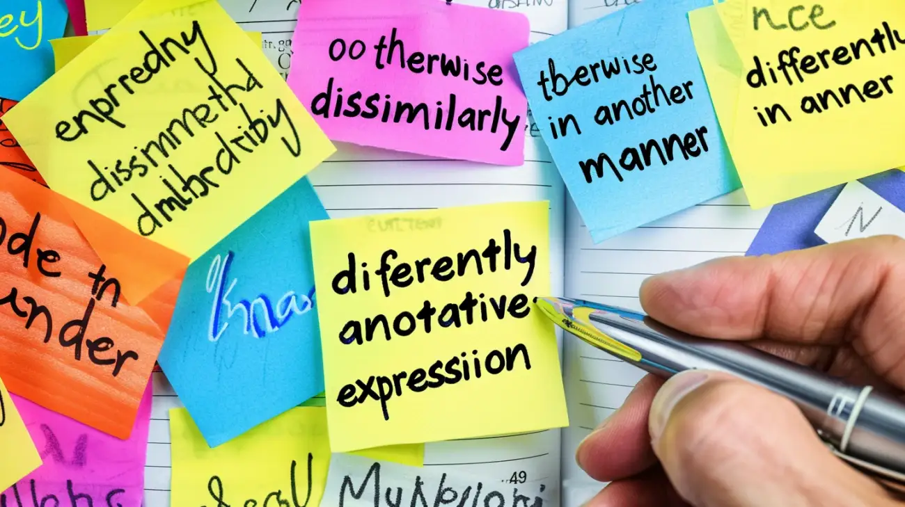 Synonim słowa "inaczej": Jakie są alternatywy?