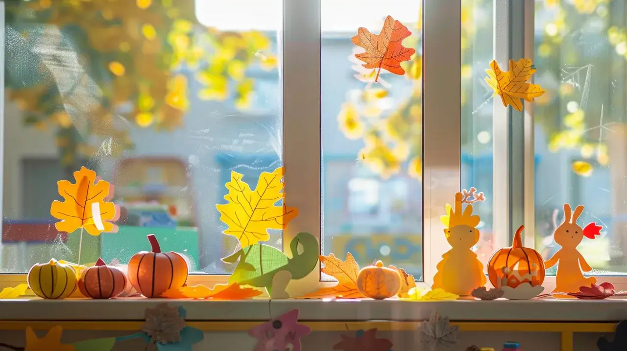 Jakie dekoracje na okna przedszkole są najlepsze na jesień?