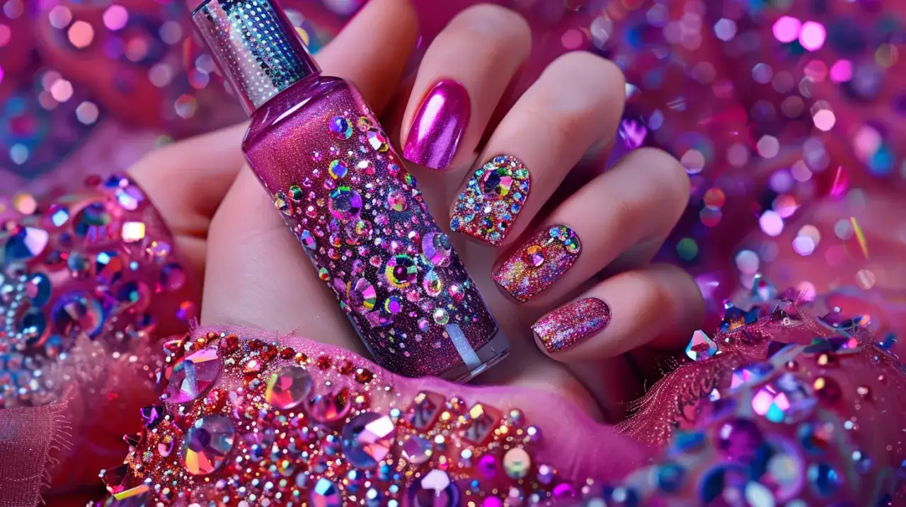 Hybryda fuksja paznokcie - intensywny kolor dla odważnych stylizacji