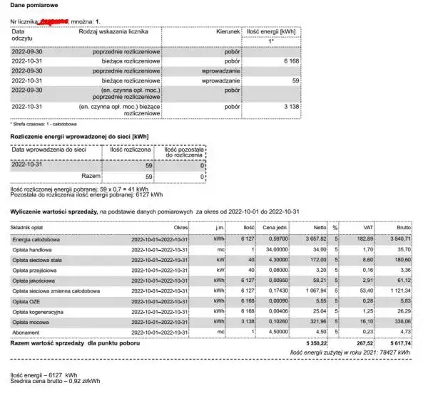 Jak czytać rachunek PGE z fotowoltaiką i uniknąć niepotrzebnych kosztów