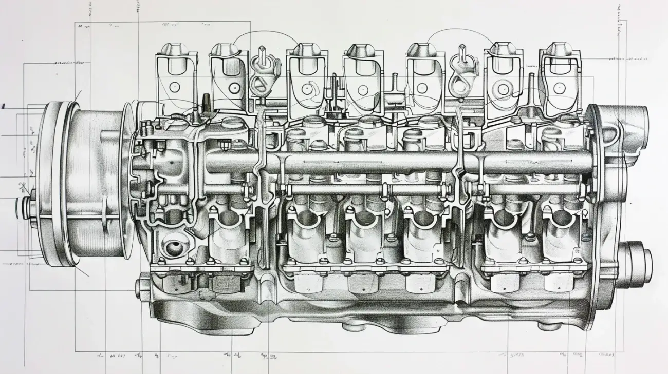 Silnik dolnozaworowy (SV): specyfikacja i rozrząd