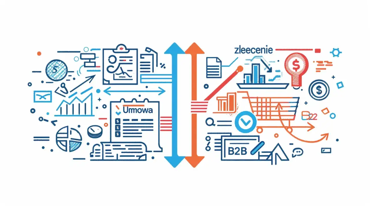 Umowa zlecenie a B2B: Jakie są różnice między umową zlecenia a B2B?