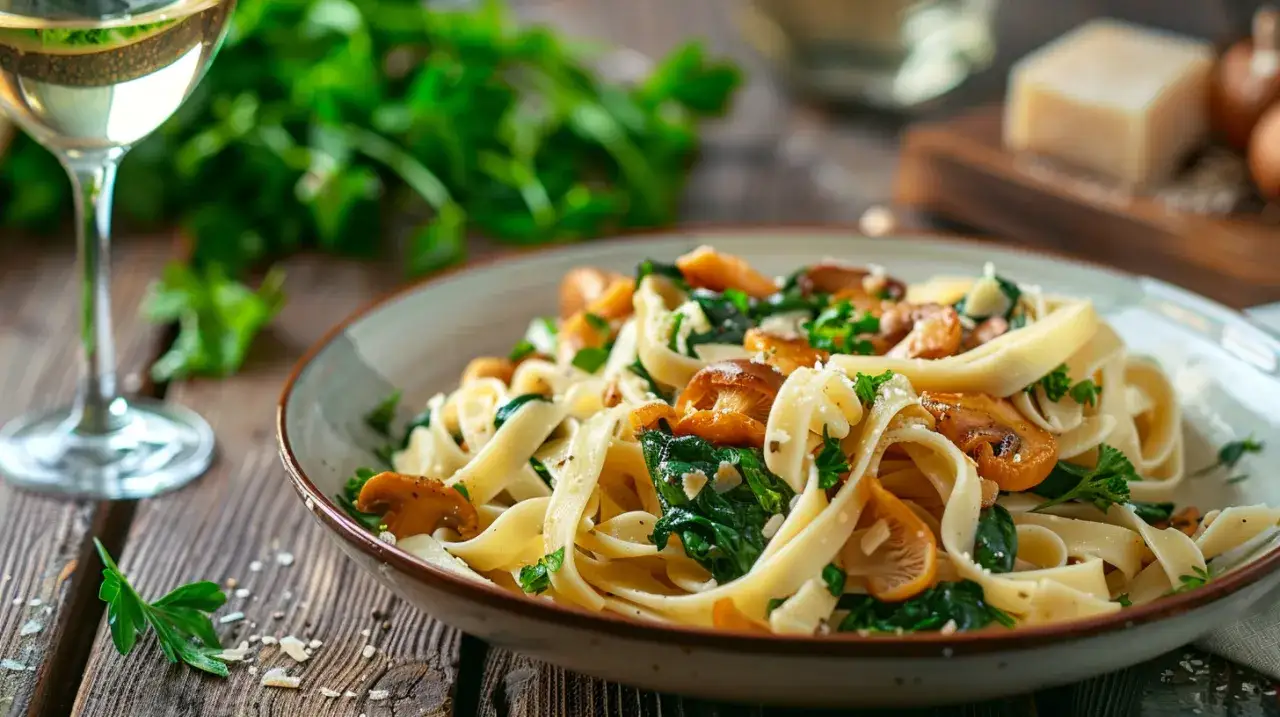 Tagliatelle z kurkami w sosie śmietanowym: letni przysmak na Twoim stole