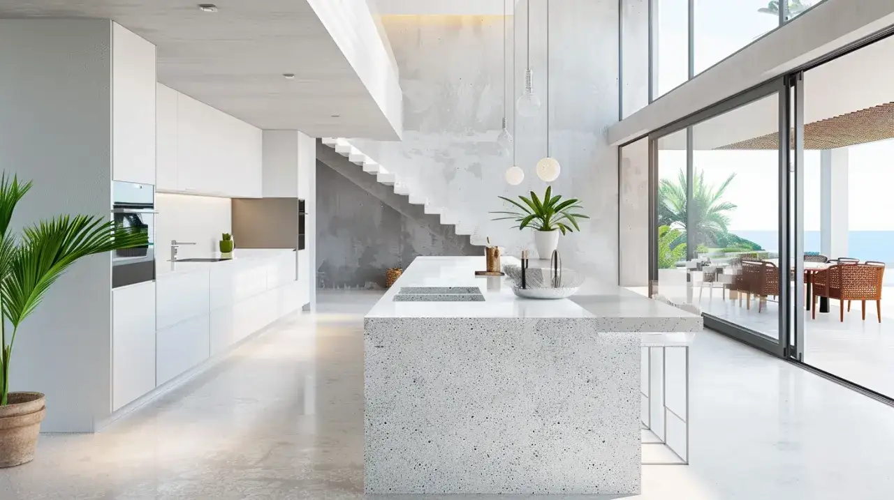 Biały konglomerat: nowoczesne rozwiązania do Twojego wnętrza