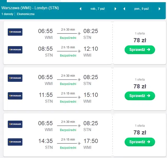 Sprawdź aktualne ceny lotów z Polski do Anglii - najlepsza okazja!