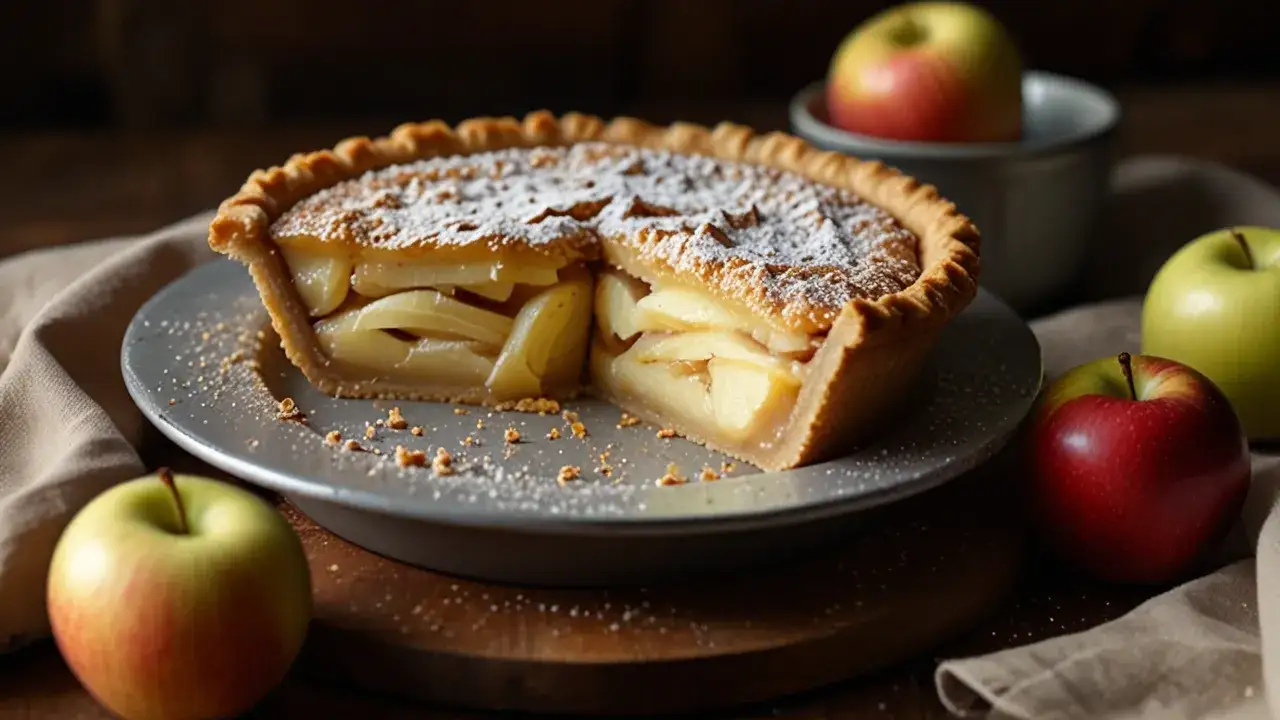 Jak upiec idealne ciasto kruche z budyniem i jabłkami? Sprawdź!