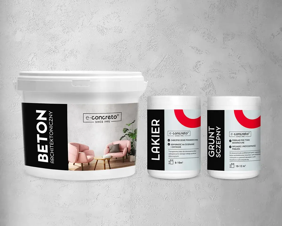 Tynki jak beton architektoniczny - wybór, aplikacja i kolory