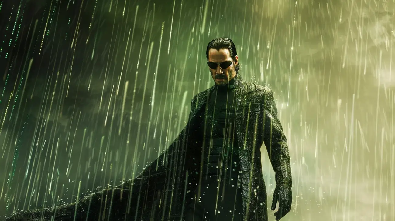 Keanu Reeves jako Neo w "Matrixie" - legenda kina akcji w kultowej roli