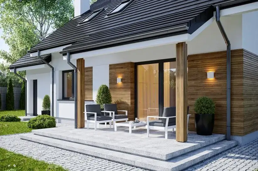 Taras przy wejściu do domu - jak zaprojektować idealną przestrzeń