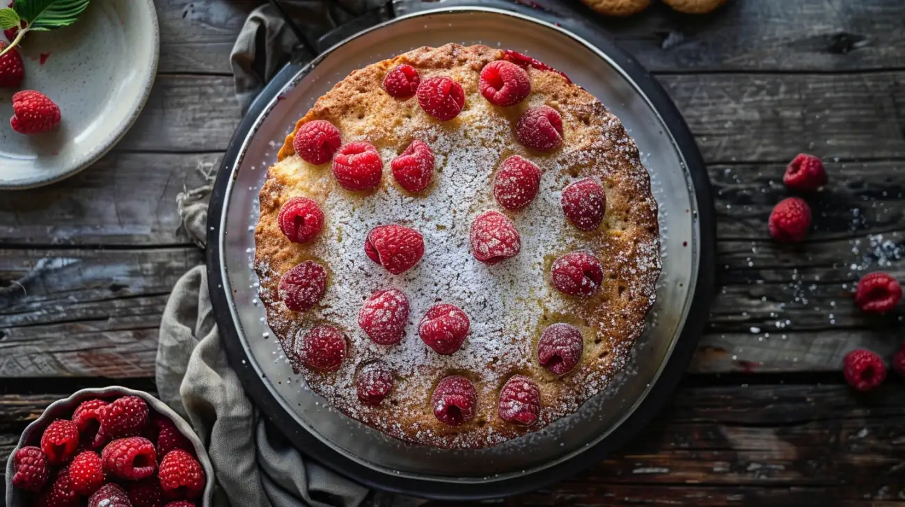 Letni deser: Ciasto migdałowe z malinami - jak zrobić