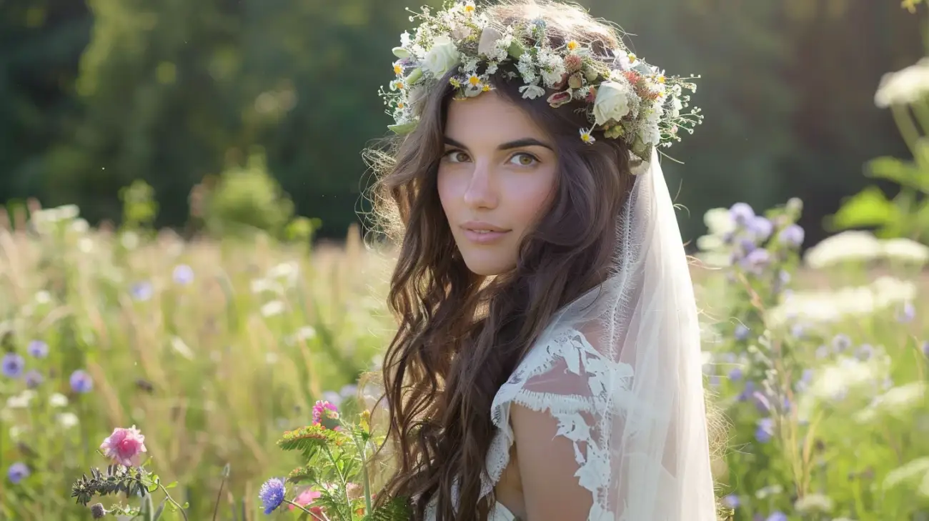 Fryzury ślubne z wiankiem: Romantyczne upięcia dla panny młodej