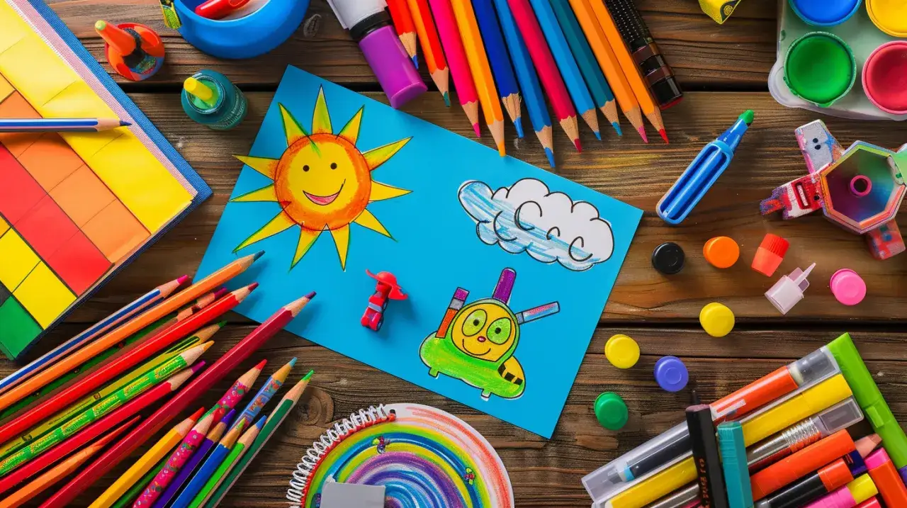 Kolorowanka dzień dziecka: zabawa dla najmłodszych