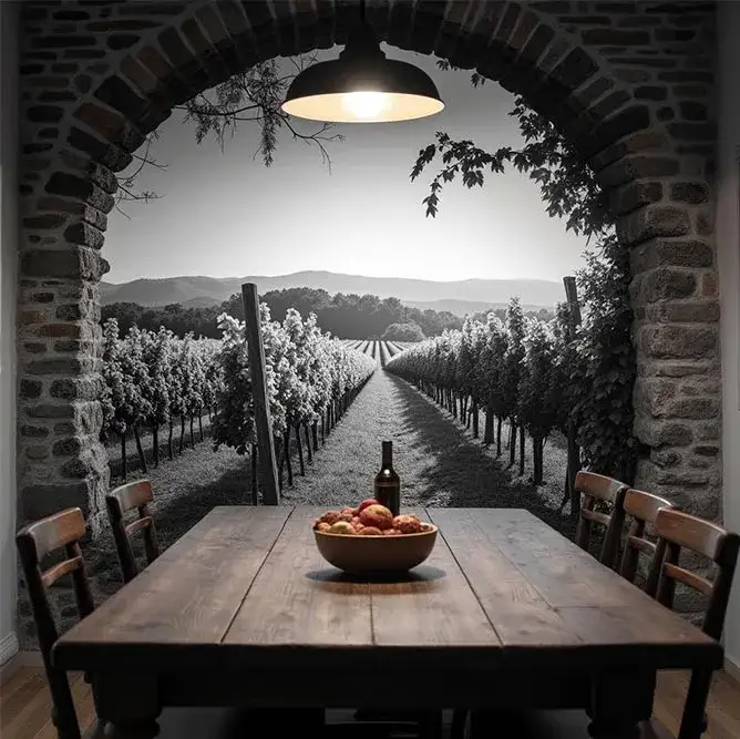 Jak ozdobić ścianę w kuchni przy stole, by uniknąć nudy i chaosu