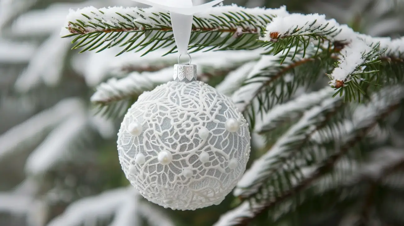 Koronkowe ozdoby na choinkę - delikatna dekoracja świąteczna