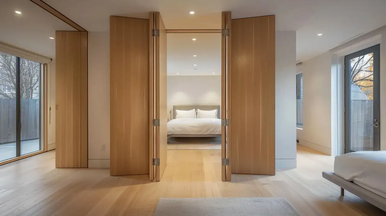 Drzwi składane do pokoju: oszczędność miejsca i styl w jednym