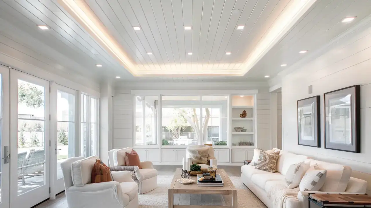 Biała deska na suficie: elegancja i styl dla Twojego wnętrza