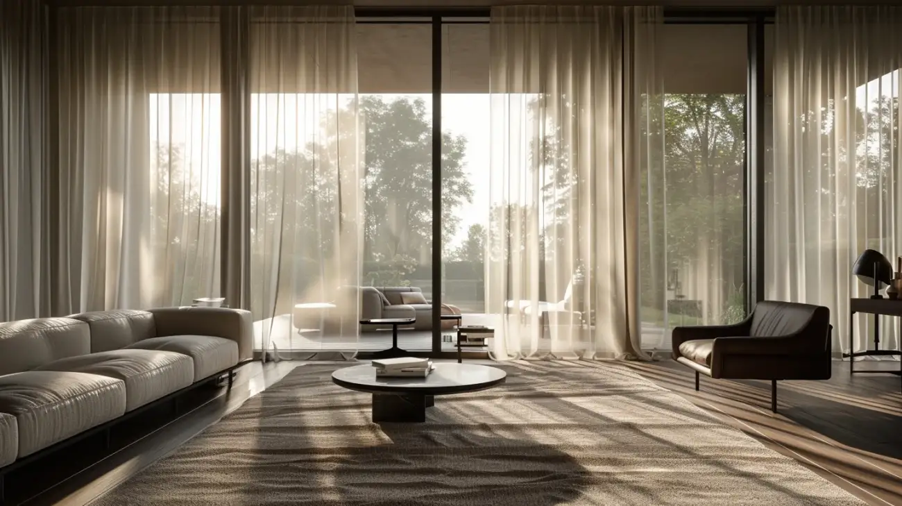 Firany na szynach - subtelna elegancja w ruchu we wnętrzach