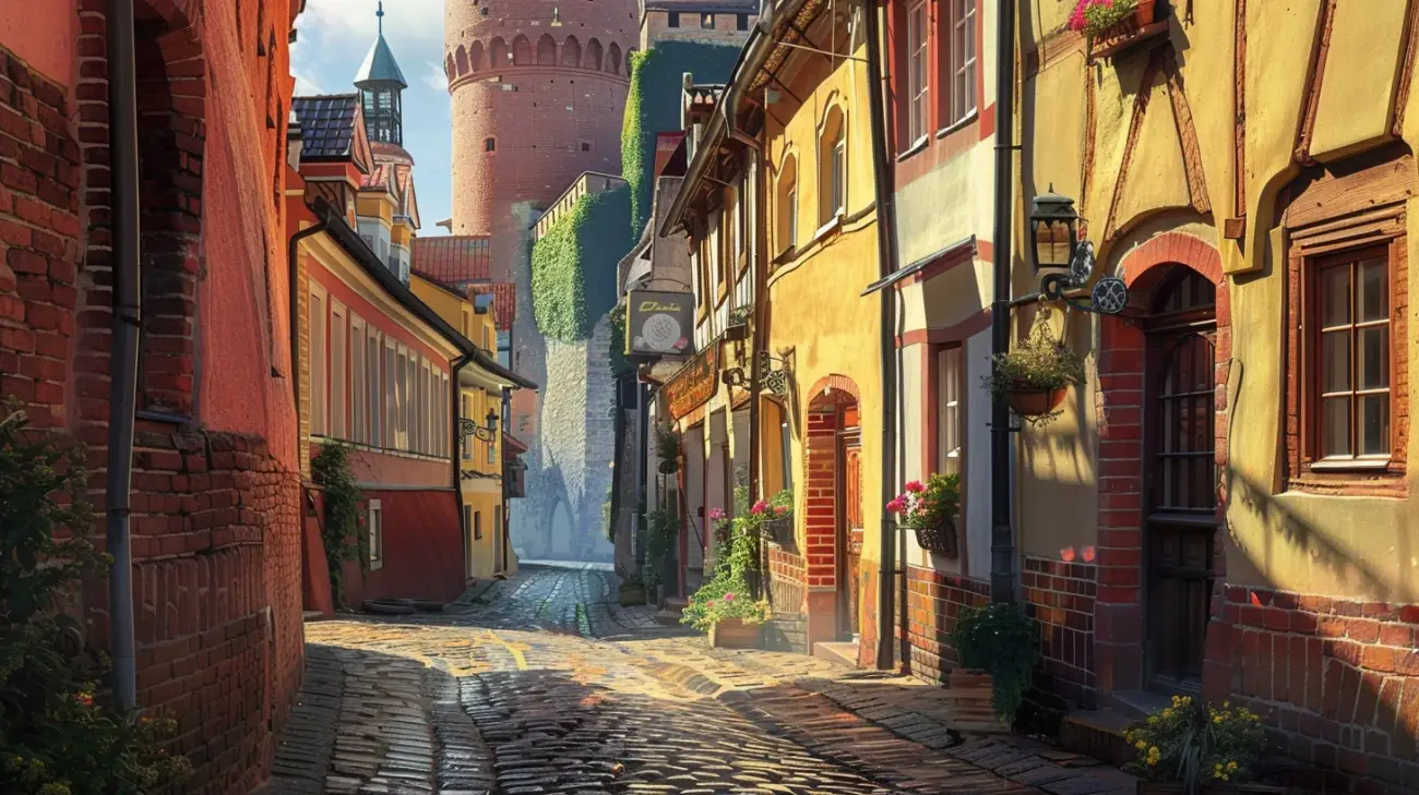 Ulica Zamkowa w Gniewie: poczuj historyczny klimat miasta