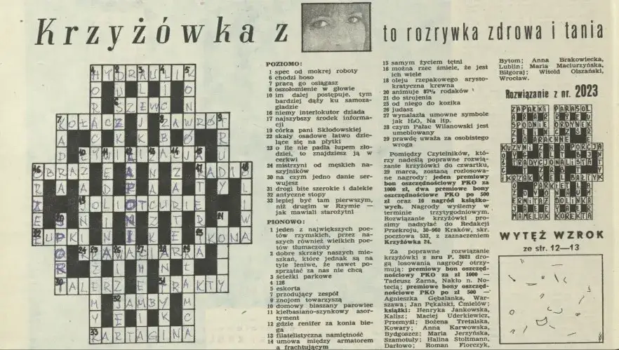 Jakie hasło kryje się pod drobnym rolnikiem w krzyżówce? Trafne odpowiedzi