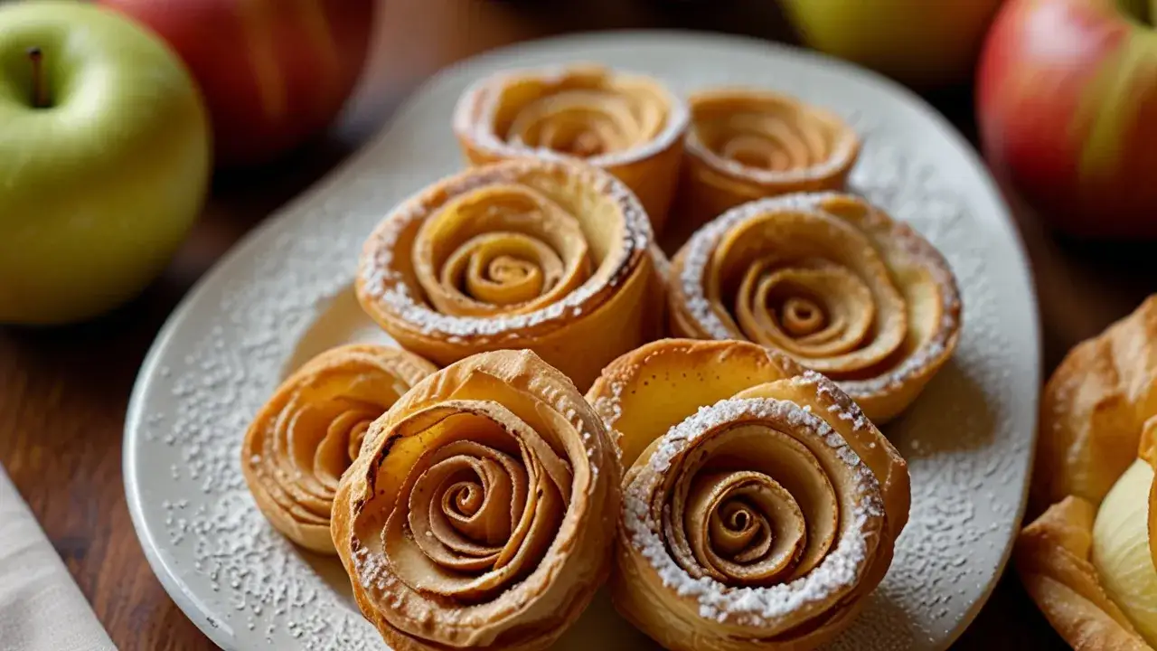 Ciasto francuskie z jabłkami: Różyczki, które zachwycą każdego smakosza