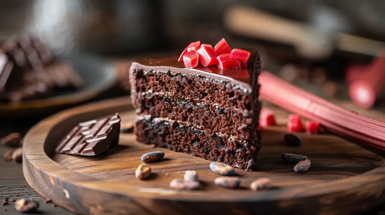Ciasto czekoladowe z rabarbarem: Nietypowe połączenie smaków. Pycha!