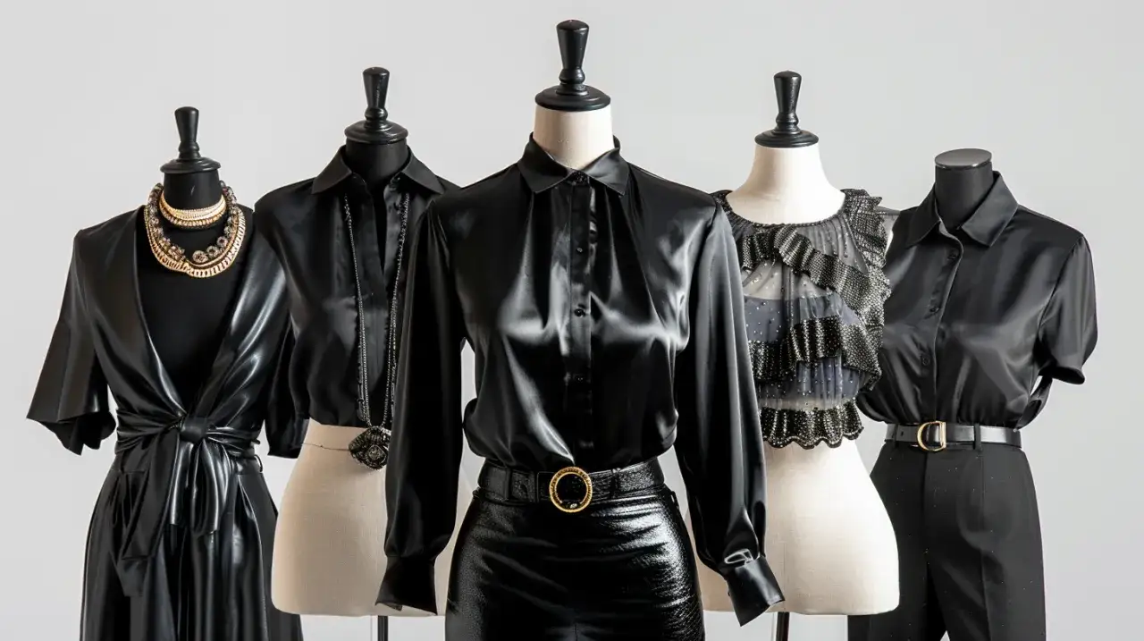 Czarna satynowa bluzka: Jak nosić ją na 5 sposobów? Odkrywamy to!