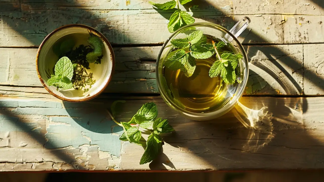 Mięta zielona herbata: Odświeżający napój z dodatkiem mięty