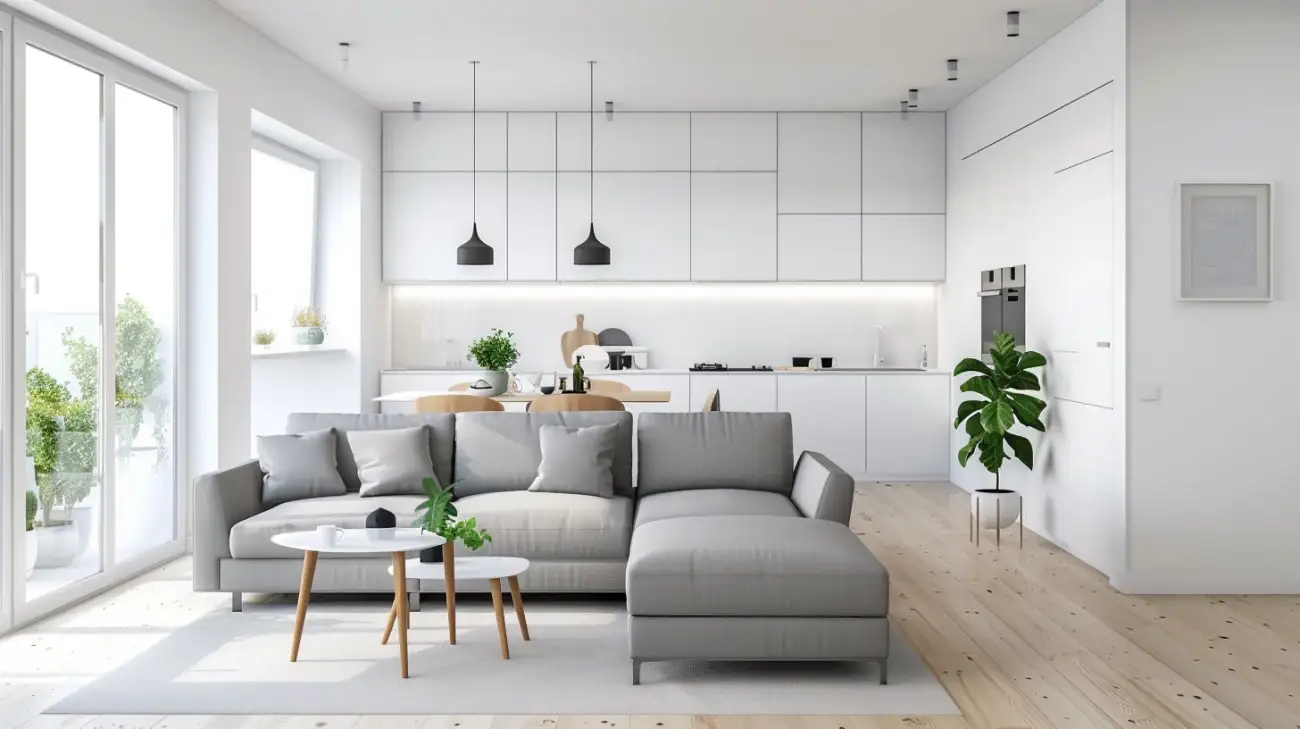 Salon z aneksem kuchennym 18 m²: jak urządzić?