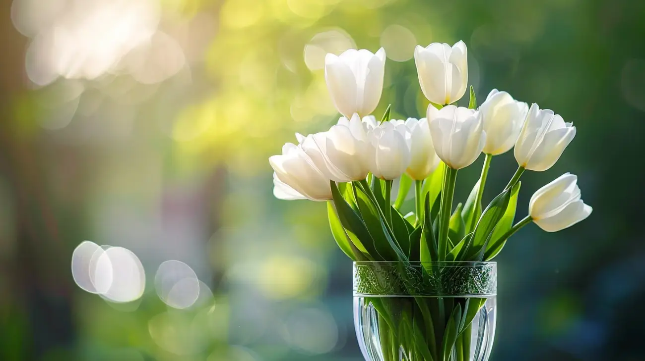 Białe tulipany w wazonie: Prosty sposób na urokliwą dekorację domu