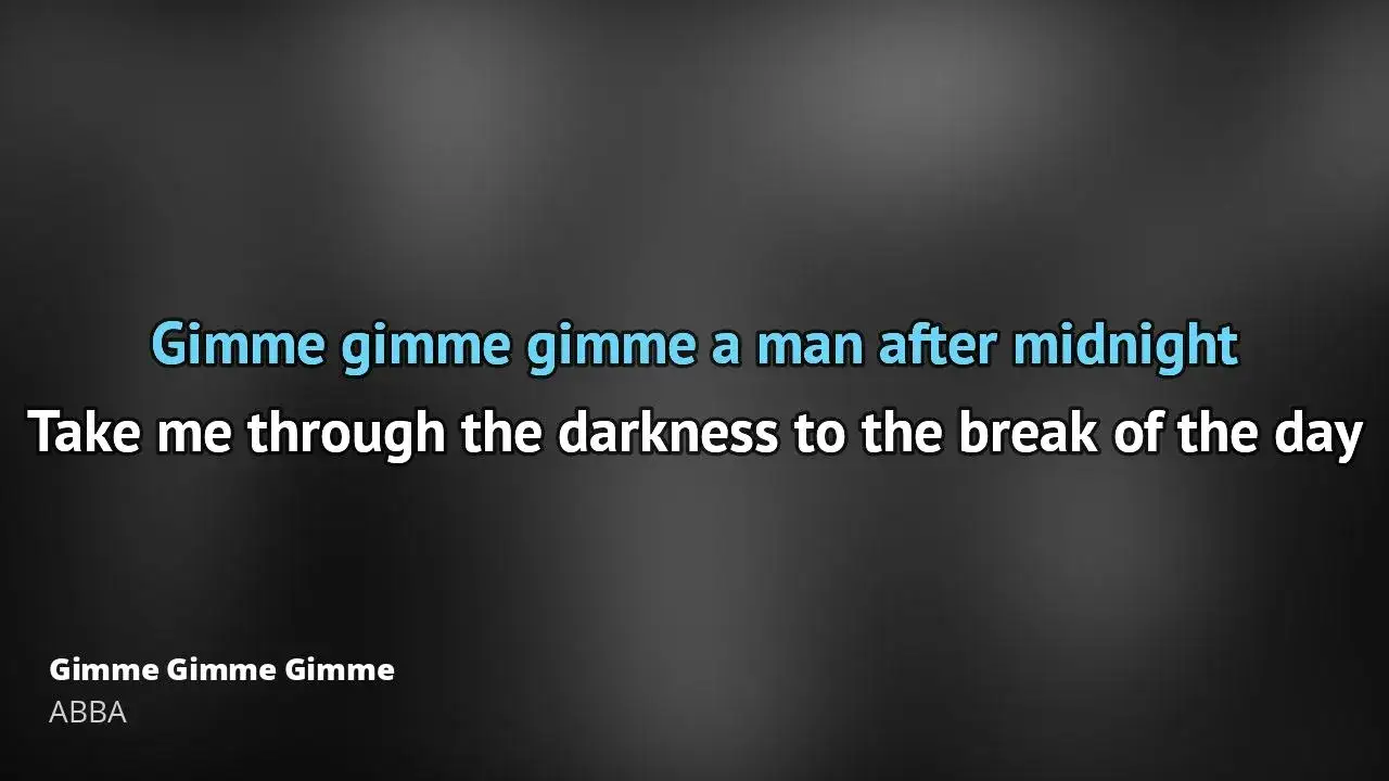 Gimmie Gimmie tekst: Zobacz słowa kultowego hitu ABBA po polsku