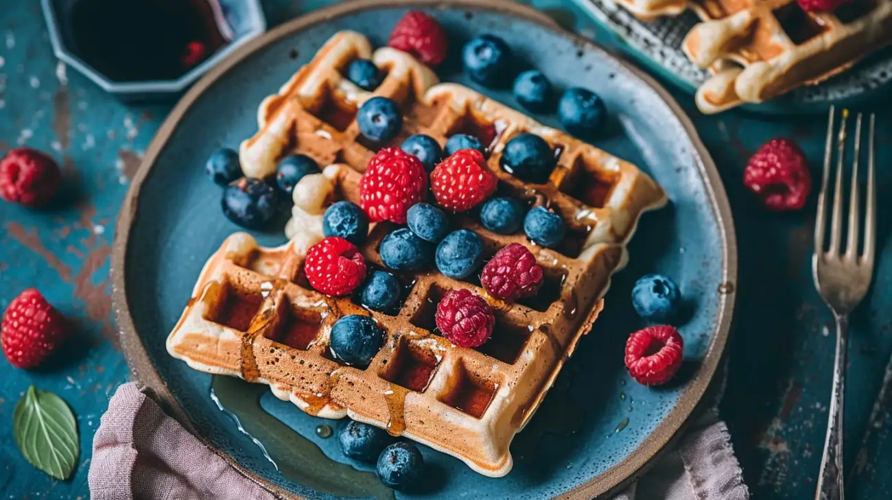 Chrupiące gofry z płatków owsianych - przepis na zdrowe i smaczne śniadanie