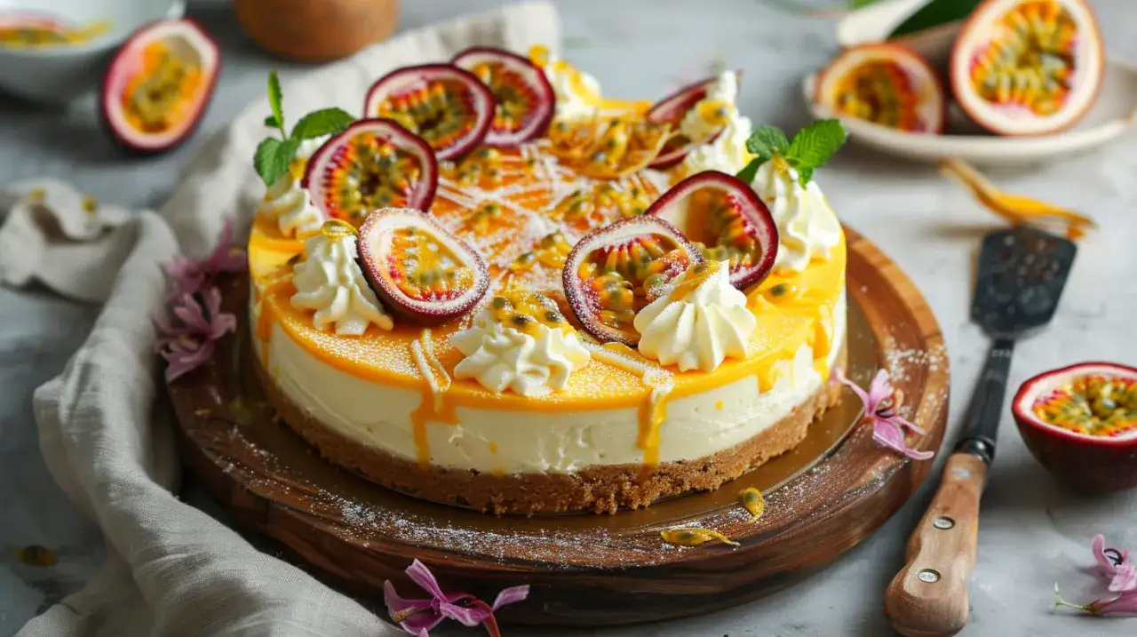 Krem marakuja do tortu z serkiem mascarpone i śmietaną