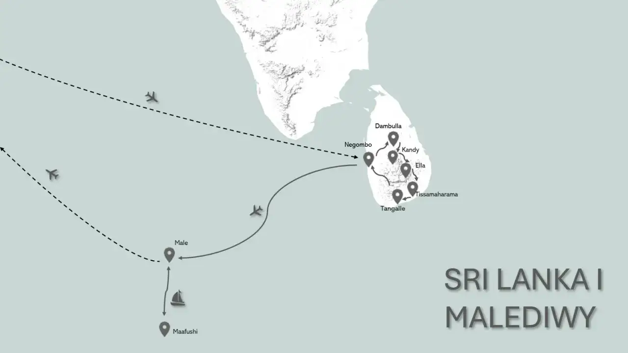 Wycieczka Sri Lanka i Malediwy: najlepszy plan zwiedzania i wypoczynku