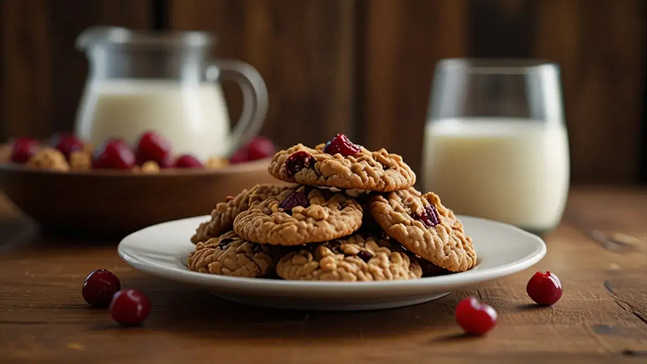 Ciastka owsiane z żurawiną fit: Prosty przepis na zdrową przekąskę