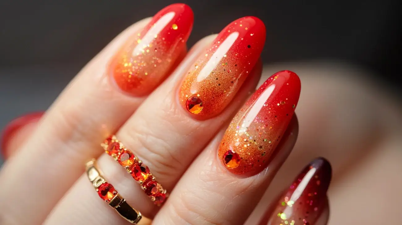 Hit sezonu w manicure: Czerwone ombre na paznokciach 