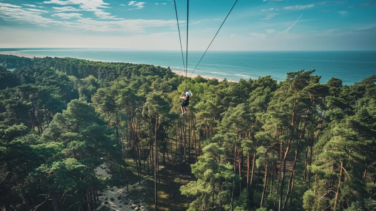 Park Linowy Stegna: adrenalina i przygoda wśród nadmorskich lasów